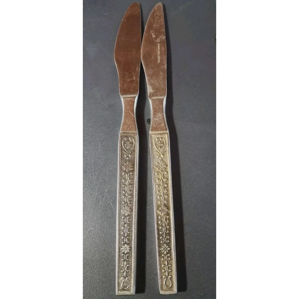 Vintage Riviera Cordova Stainless Steel ‎ Lot Of 2 Stainless Butter Knives Korea